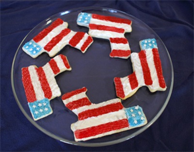 Goody Guns Flag Cookies