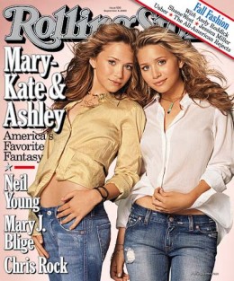 Mary-Kate and Ashley on the cover of Rolling Stone