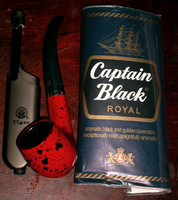 Pipe, Tobacco, and Lighter