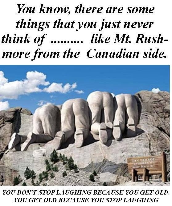 Mt. Rushmore from the Canadian side