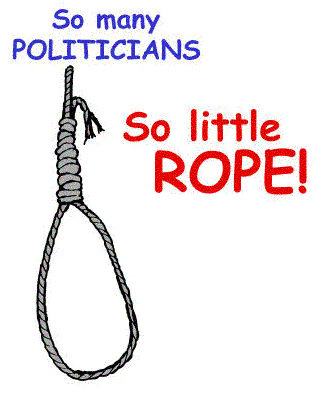 So many politicians. So little rope!